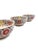 Set of 4 Hand-Painted Bat Trang Vietnamese Ceramic Soup Bowls With Floral Motifs For Sale - Image 9 of 13