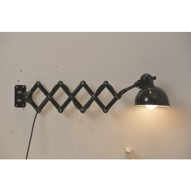 Wall Lamp with Scissor by C. Dell for Kaiser + Co, 1950s For Sale - Image 9 of 9