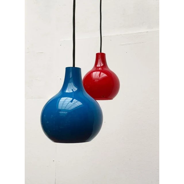 Mid-Century German Ah Glass Pendant Lamp from Peill & Putzler, Set of 2 For Sale - Image 15 of 18