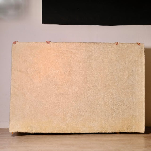 Modern Stubb Rug in Beige Wool and Linen by Gunilla Lagerhem Ullberg for Kasthall, 2010s For Sale - Image 3 of 15