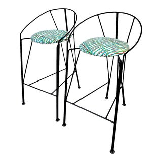1980s Vintage Bar Stools - a Pair For Sale