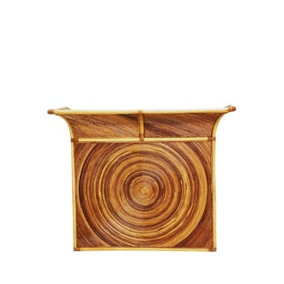 Mid Century Pencil Reed Dry Bar in the Manner of Henry Olko For Sale