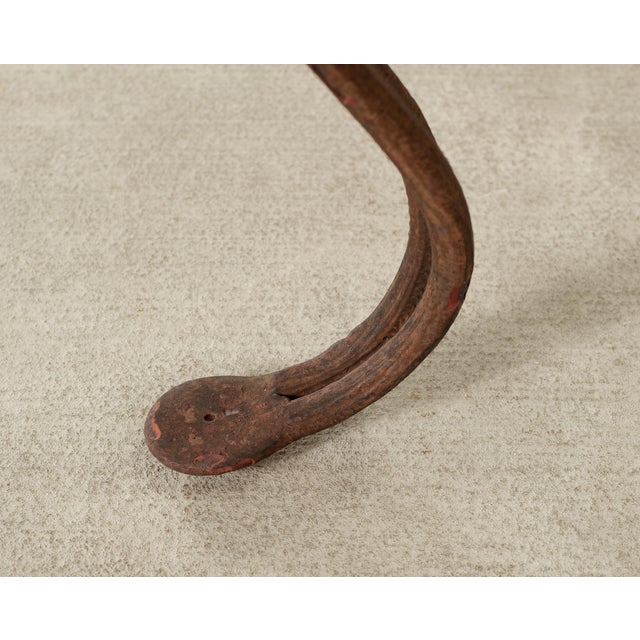 Pair of Rose Tarlow Twig Iron Garden Lattice Side Tables For Sale - Image 17 of 18