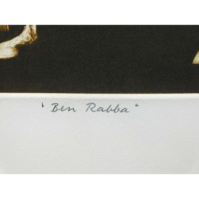 1980s g.h Rothe "Ben Rabba"brown Horse Mezzotint Etching Hand Signed Unframed #136/150 For Sale - Image 5 of 5