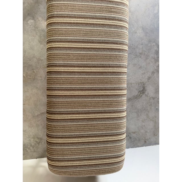 Vintage McGuire Style Bamboo & Leather Binding Upholstered Bench For Sale In Miami - Image 6 of 18