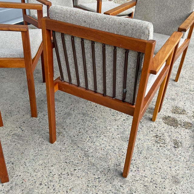 C. 1950s Arden Riddle Mid-Century Dining Chairs - Set/6 For Sale In Boston - Image 6 of 11