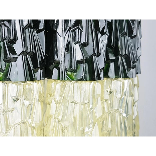 1960s Large Chrome-Plated Metal and White & Green Plastic Table Lamp, 1960s For Sale - Image 5 of 11