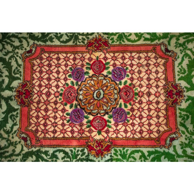 Large Aubusson Rug in Cotton and Wool For Sale - Image 6 of 14