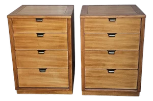 1950s Drexel Pair of Nightstands, Drexel Precedent Collection by Edward Wormley, Mid Century Modern