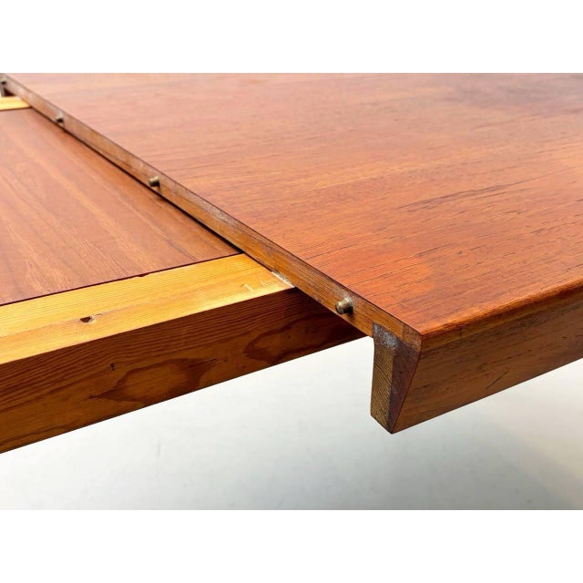 Danish Teak Dining Table by Erik Riisager Hansen for Haslev Møbelsnedkeri, 1960s For Sale - Image 11 of 16