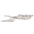 Contemporary Elongated Aluminum Abstract Leaf Tray - Small For Sale - Image 3 of 5