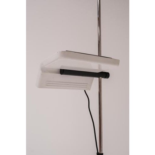 Chrome Model 1105 Floor Lamp by Bruno Gecchelin for Arteluce, 1970s For Sale - Image 3 of 12