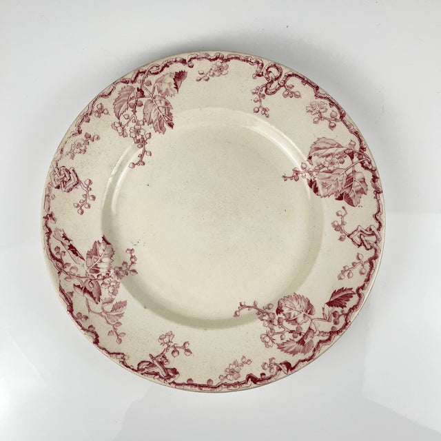 Round Fontainebleau Dish in Ironstone from KG Lunéville, 1890s For Sale - Image 6 of 13