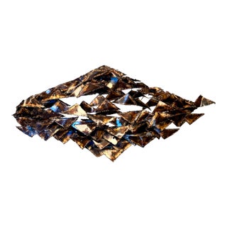 Mid-Century Abstract Metal Wall Art For Sale