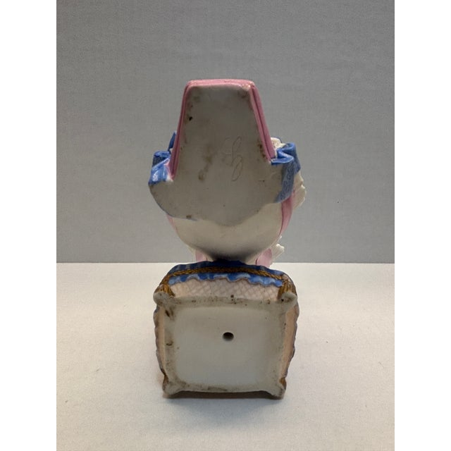 Antique German Bisque Porcelain Shoe, c. 1880–1910 A charming example of Victorian-era decorative porcelain, this wall...