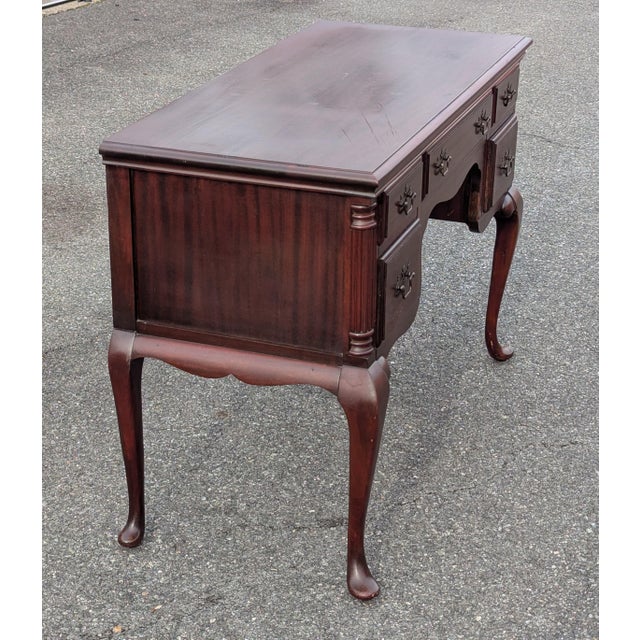 Chippendale Early 1900s Chippendale Mahogany Desk For Sale - Image 3 of 14