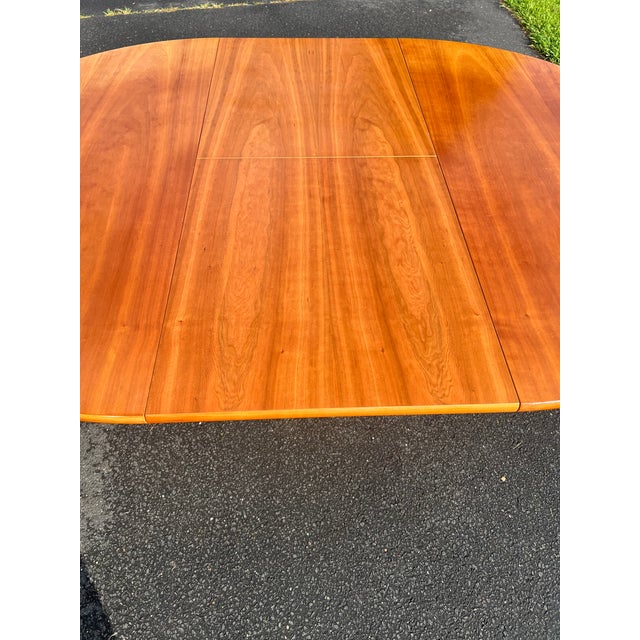 1980s Vintage Italian Modern Dining Table on Rattan Base With Leaf by