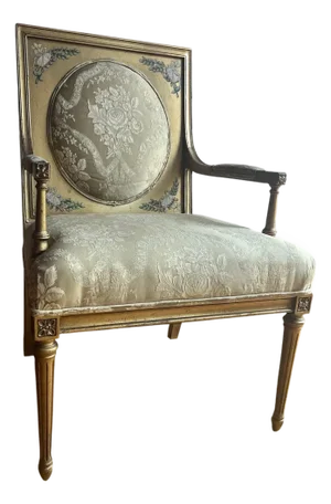 Early 20th Century French Louis XVI Style Neoclassical Arm Chair