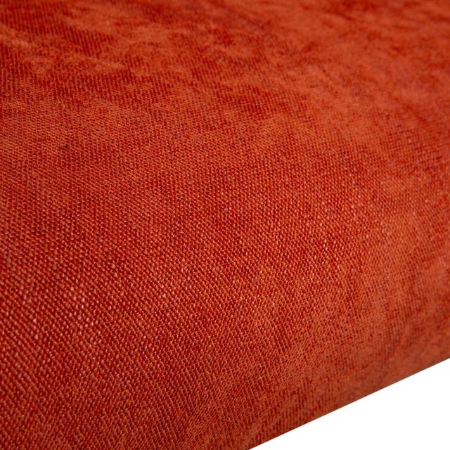 Textile Papillon Two-Seater Sofa Bed in Orange with Manual Function by Bonaldo For Sale - Image 7 of 16
