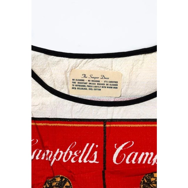Pop Art Vintage 1960s Campbell's Souper Dress: Pop Art Museum Piece For Sale - Image 3 of 5