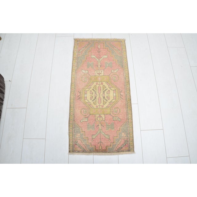 Handmade wool carpet in Turkish Anatolia , Vintage Oushak Rug,Turkish Vintage Anatolian Rug, Handmade wool Rug . One Of...