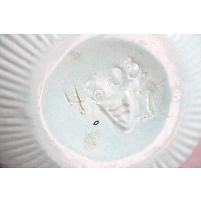 Ceramic Turquoise Jug with Handle by Michael Andersen, 1940s For Sale - Image 7 of 8