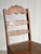 Antique Ladderback Scalloped Accent Dining Chairs, Pair For Sale - Image 4 of 14