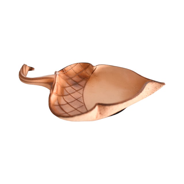 Rustic European Handmade Leather Acorn Dish For Sale - Image 3 of 5