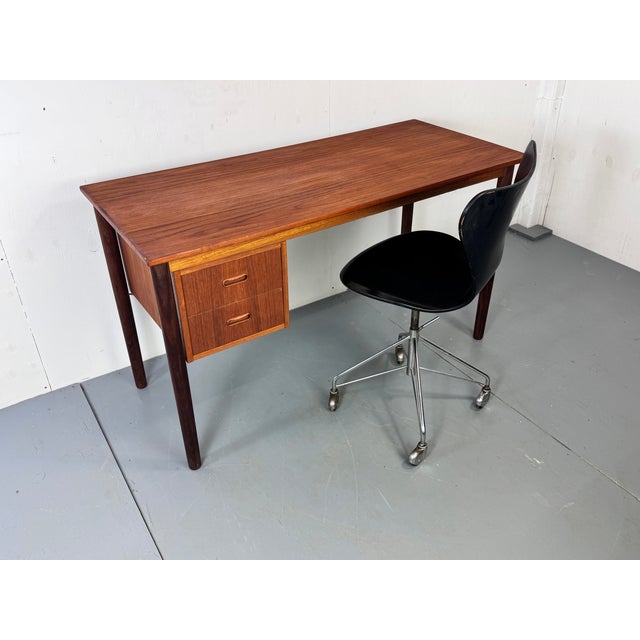 Vintage Danish Design Mid Century teak desk, 1950s Desk is good condition.
