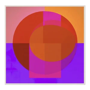 Color Theory Perspective of Sour Candy Giclee on Board Framed in White
