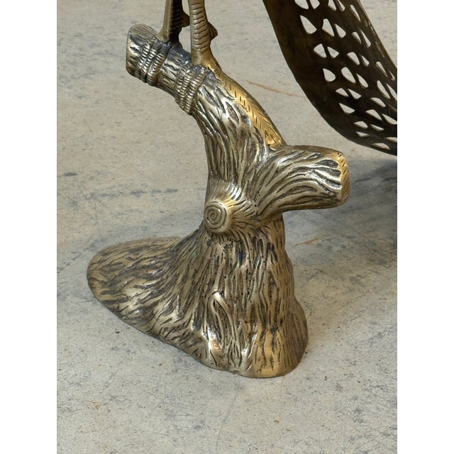 Brass and Glass Peacock Side Table-a Pair For Sale - Image 12 of 12