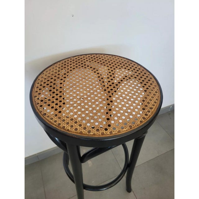Thonet Style Lacquered Stool For Sale - Image 5 of 10