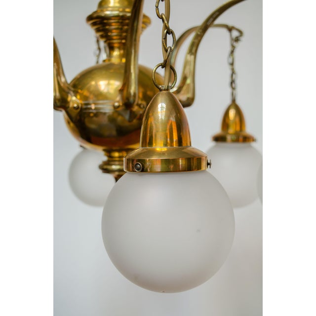 Art Deco Chandelier, 1930s For Sale - Image 3 of 5