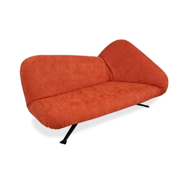 Papillon Two-Seater Sofa Bed in Orange with Manual Function by Bonaldo For Sale - Image 6 of 16
