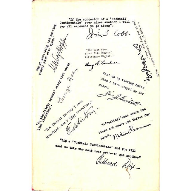 Paper "Cocktail Continentale" Book 1926 Reynolds, Bruce For Sale - Image 7 of 12