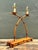 Vintage Faux Bamboo Double Arm Metal Lamp For Sale - Image 9 of 13