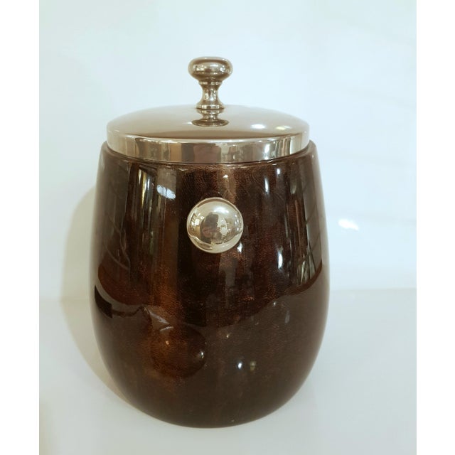 Aldo Tura Wine Cooler with Spoon by Aldo Tura, 1960s, Set of 4 For Sale - Image 4 of 11