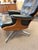 Heywood-Wakefield Mid Century Modern Attributed Heywood Wakefield Naugahyde Swivel Lounge Chair With Ottoman Model 710d 1960’s For Sale - Image 4 of 11