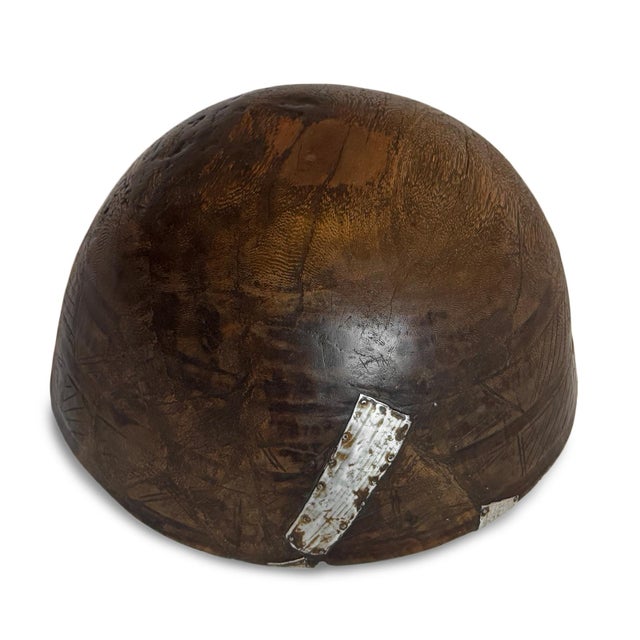 Large Vintage Fulani Wood Bowl For Sale In Los Angeles - Image 6 of 9