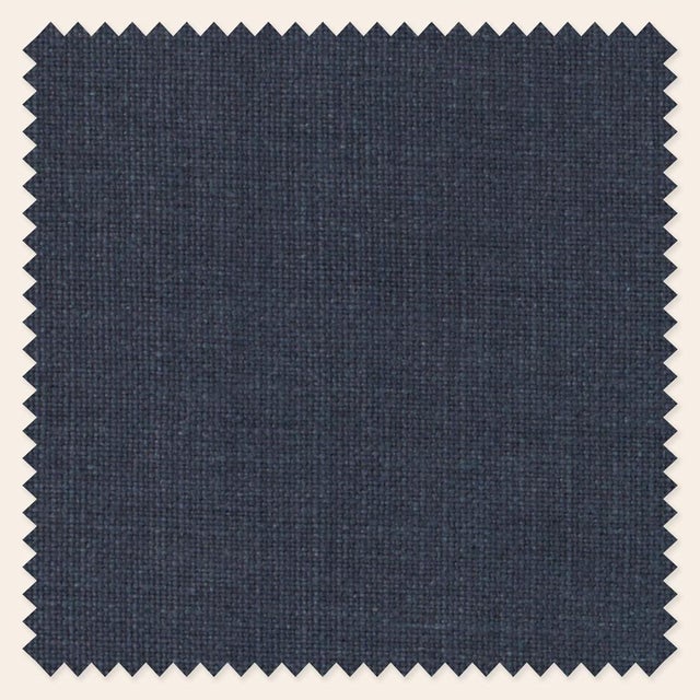 Prussian Linen Felix Slipper Chair by Ceraudo For Sale - Image 6 of 7