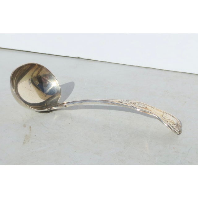 1900 - 1909 Antique Sterling Silver Ladle Dated 1903 London 3 Oz. For Sale - Image 5 of 6