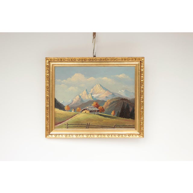 Oil on cardboard, framed, 1920s. Frame with minor signs of wear. Max Bader (1887–1976) This piece has an attribution mark,...