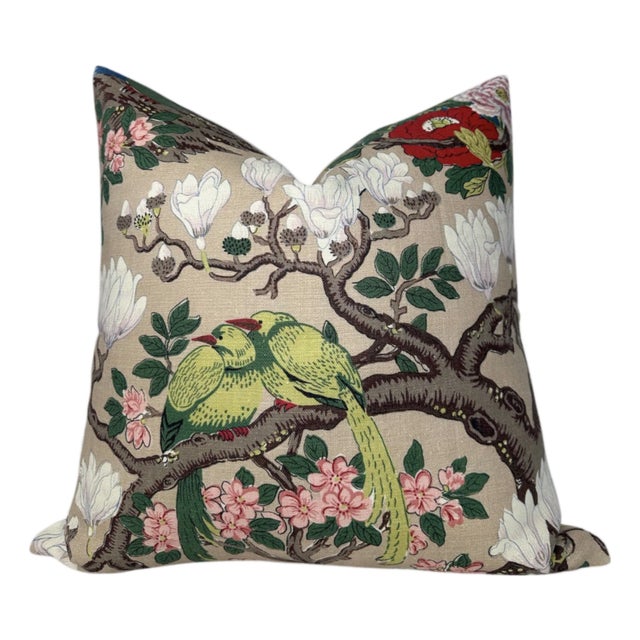 Rockbird Linen Pillow Cover in Natural, 22x22 Pillow For Sale