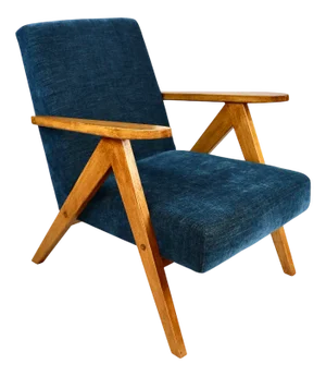 Vintage Navy Blue Model B-310 Chair, 1970s