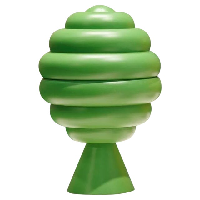 Small Beebee Jar in Green by Made by Choice For Sale