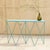 Contemporary Giraffe Console Table with Natural Linoleum Top in Green by &New For Sale - Image 3 of 8