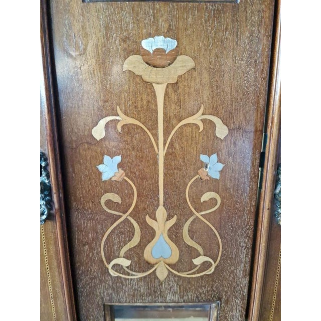 Art Nouveau Display Case in Mahogany For Sale - Image 8 of 9