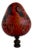 Cardinal Bird Etched Gourd Lamp Finial For Sale