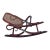 Antique Vienna Secession Bent Oak & Caine Rocking Foot Stool W/ Braces Attributed to Thonet No.7001 For Sale