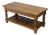 Late 20th Century Scrubbed Pine Farmhouse Barley Twist Coffee Table For Sale